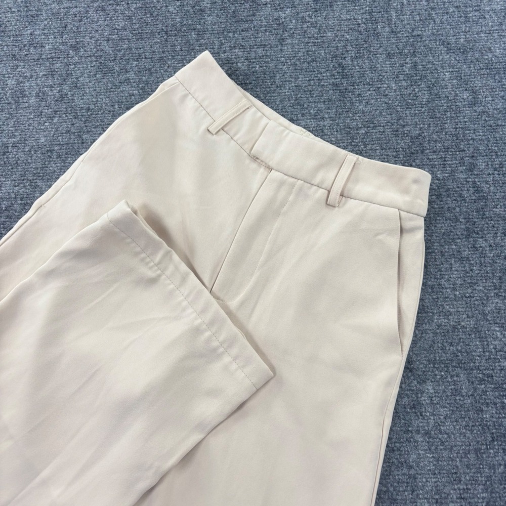 Sinsay Wide Leg‎ Trousers 26 Beige High Rise Dress Pants Womens